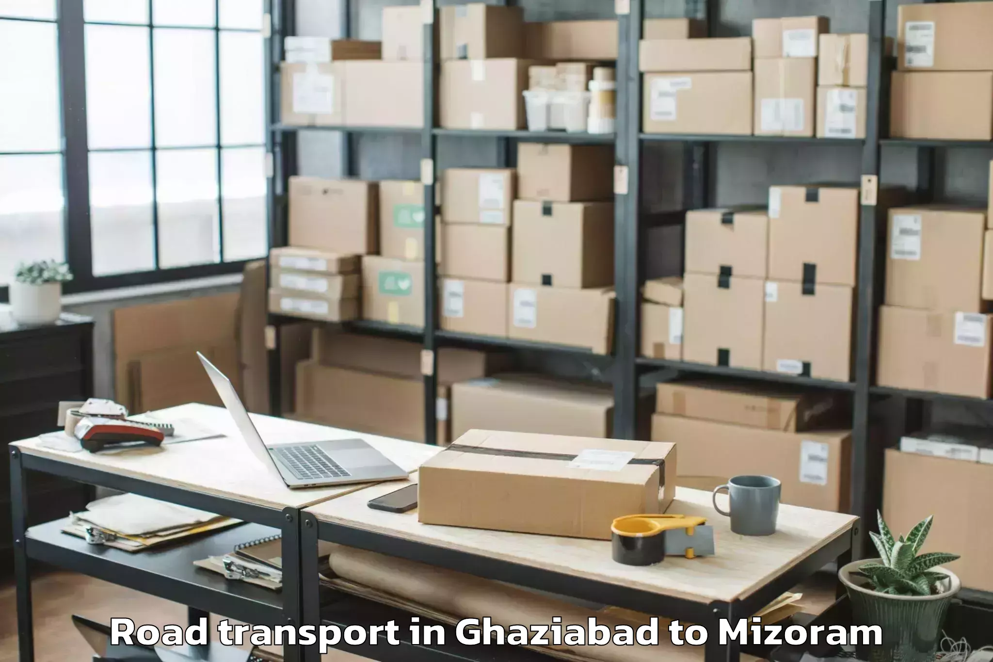 Comprehensive Ghaziabad to Thenzawl Road Transport